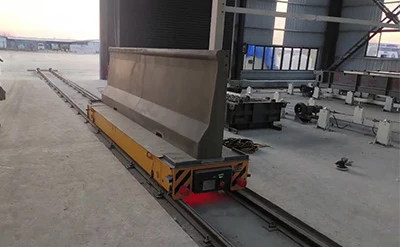 Καρότσι μεταφοράς σιδηροδρόμου για θήκη προκατασκευασμένων εξαρτημάτων από σκ...